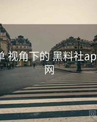 观影清单 视角下的 黑料社app下载官网