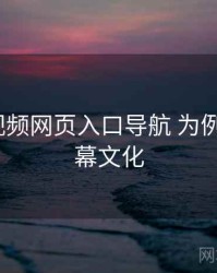 以 p站视频网页入口导航 为例 拆解 弹幕文化