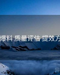 51爆料 质量评估 提效方案