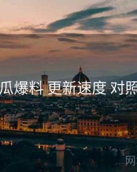 吃瓜爆料 更新速度 对照表