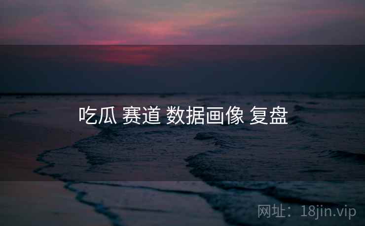 吃瓜 赛道 数据画像 复盘 吃瓜 赛道 数据画像 复盘